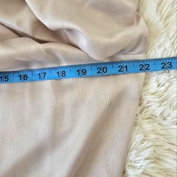 MSK Taupe Shimmer Off the Shoulder Puff Sleeve Top size L - Picture 12 of 14